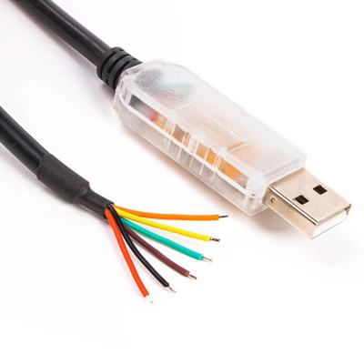 China Original FTDI chip 1.8M USB-RS485-WE-1800-BT 6 wires open END 6pin 4-20ma RS485 stripped cable FTDI FT232R SP485 RS485 to USB converter for sale