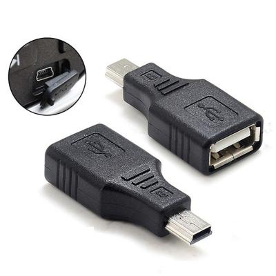 China Copper+PVC USB 2.0 Type A Female To Mini B Male Adapter Converter Converter for sale