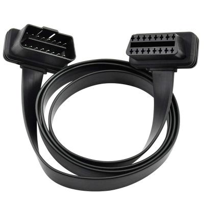 China All 16Pin are straight connected OBD-II Obd2 16pin Male to Female Diagnostic Extension Cable Supplement for sale