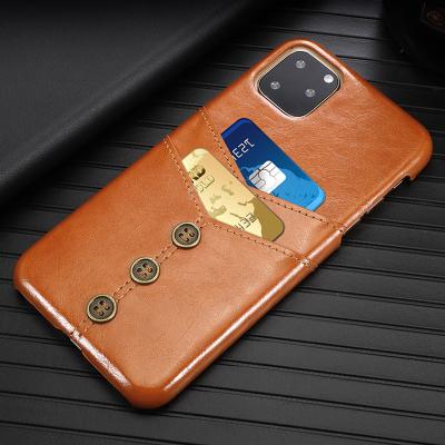 China Shockproof/Soft/Durable Leather Cell Phone Case, 2019 New Style Leather Wallet Phone Case with Card Holder for iPhone 11R Max XI for sale