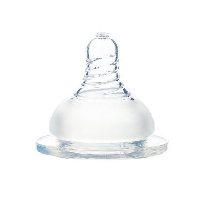 China BPA Free Silicone Free Caliber Frosted Screw Baby Teat Baby Feeding Nipple for sale