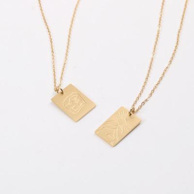 China Elegant Jewelry Wholesale Lead Free Culture Joolim Hug Necklace Stainless Steel Necklace Nickel Free for sale