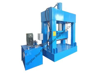 China Hydraulic Rubber Cutting Machine / Big Diameter Plastic Rubber Bale Cutter for sale