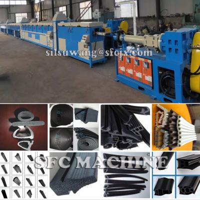 China Uniform Vulcanization 55kw EPDM Rubber Making Machine for sale