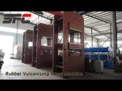 Q235 Steel Rubber Vulcanizing Press Machine Automatic With Push Pull Device