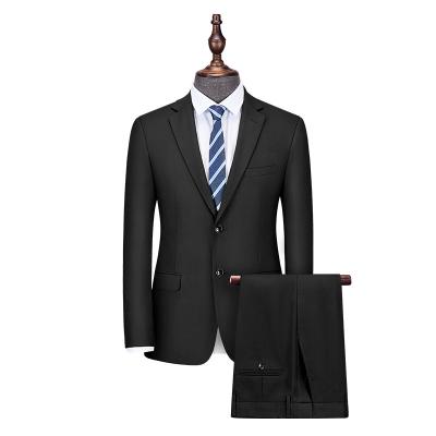 China MY1001 Anti-wrinkle RTS 2021 polyester suits men gentalmen two piece suits with 2pcs set for sale