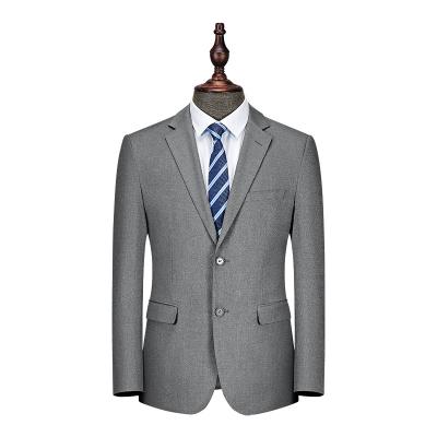 China high quality men suit blazer Gray Anti-Wrinkle Suit Set Jacket Anti-wrinkle blazer for new style for sale