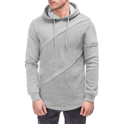 China New Fashion Anti-Wrinkle Men's Anti-Wrinkle Men's Casual Loose Fleece Hoodies Solid Color Autumn Winter Fleece Pullover Long Sleeve Sportswear for sale