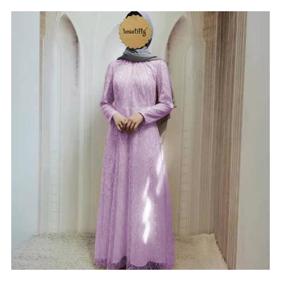 China Factory Direct Anti-Static Anti-static Arab Sequin Abaya Muslim Dress For Women for sale