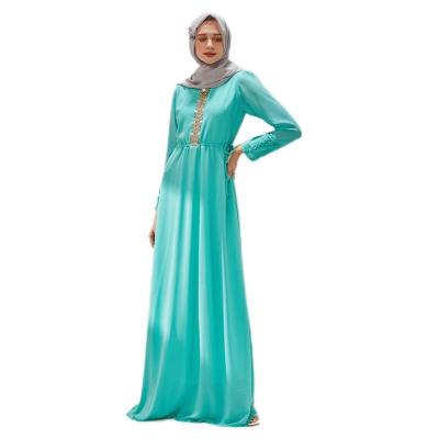 China Wholesale Islamic Clothing Ladies Anti Wrinkle Anti Wrinkle Muslim Arabic Designs Middle East Dress Elegant Abaya Long Dress For Wedding for sale