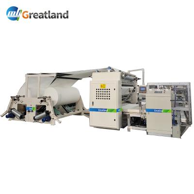 China Hotels Bag Tissue Paper Machine Facial Tissue Paper Machine Full Automatic Embossing Tissue Folding Making Machine With CE Certificate for sale