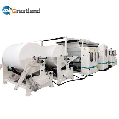 China Factory Automatic Toilet Paper Tissue Paper Roll / Embossing Kitchen Towel Making Rewinder Machine for sale