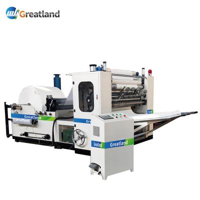 China GLM Hotels 2 4 Lanes V M N C Fold Embossing Glue Lamination Facial Tissue Paper Hand Towel Paper Making Machine for sale