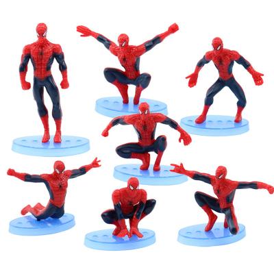 China Home Wholesale Avengers Spiderman Toy Figure Tabletop Cake Decorating Craft Decorations/Superhero Anime Character Toys Cake Ornament XRH for sale