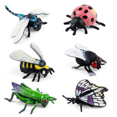 China New Story Like Real Plastic XRH Insects PVC Bugs Finger Puppet Children Toys Toys Butterfly Ladybug Bee Grasshopper for sale