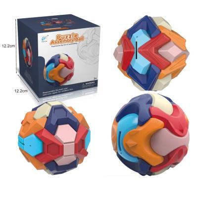 China Puzzle assembly ball XRH children's educational toys assembled piggy bank early education intelligence disassembly toy ball for sale