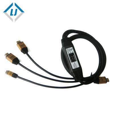 China Car Electronic High Quality Zhongshan LJ Ltd Gold Thin Layer hdmi male to usb female adapter with line for sale