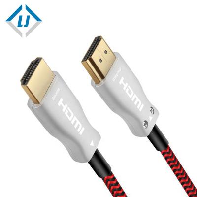 China Speaker 8K 60HZ 4:4: Ultra Long Thin Fiber 4 Fiber Optic High Speed ​​HDMI Active Shielded Fiber Optic Cable for sale