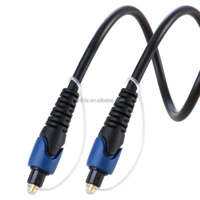 China Standard Toslink Cable OD5 0Mm Fiber Optic Cable Gold Plated Audio Connector Cable Digital Toslink Fiber Optic Cable for sale