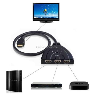 China Left Auto Usb Vinyl Player 3 HDMI CHANGER 1080P HDMI Switch Splitter Changer for sale