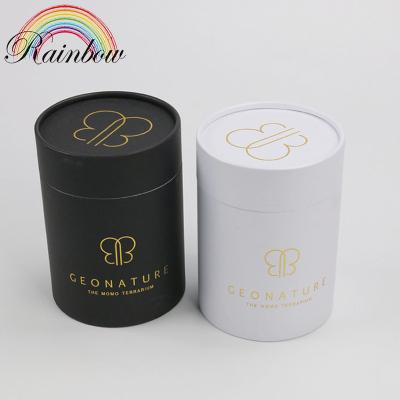 China Recycled Materials Custom Design Eco-friendly Color Printing Cardboard Cylinder Perfume Bottle Paper Tube Box Packaging for sale