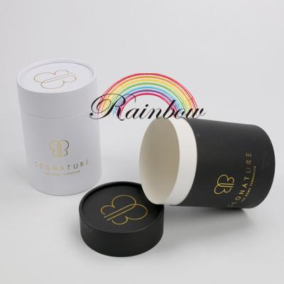 China Recycled Materials LOGO Hot Stamping Perfume Tube Box Bottles Paper Packaging Tube for sale