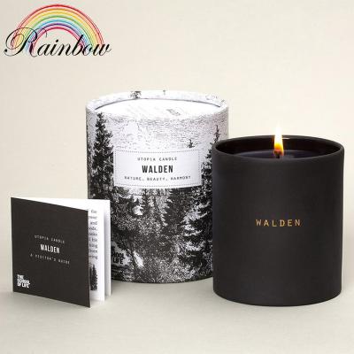 China Recycled Materials Aromatherapy Candle Jar Paper Tube Box Packaging for sale