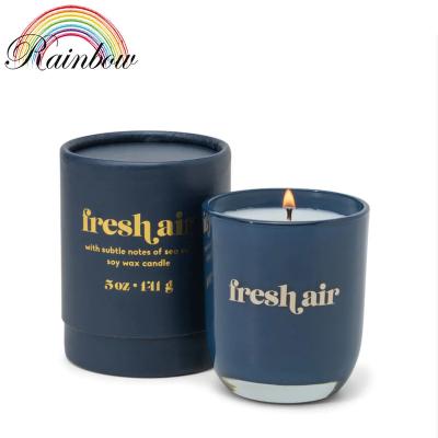 China Recycled Materials Fresh Air Aromatherapy Candle Paper Tube Boxes for sale