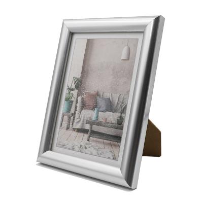 China High quality home decoration home decoration photo frame wall art frame plastic wpc mdf customization picture frame silver customized color for sale