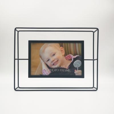 China 2020 newest logo wire picture frame home decoration custom design table photo frame plexiglass frame for home decoration for sale