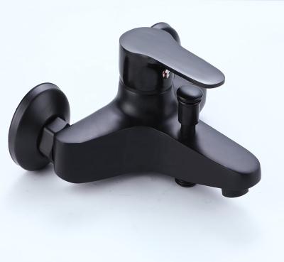 China Modern Luxury Brass Brass Bathroom Black Faucets for sale