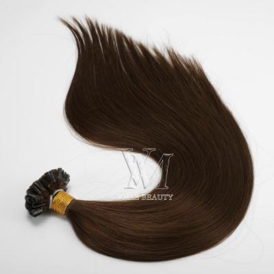 China Prebonded Virgin Hair 4# Color U Tip Hair Extension VMAE 50g/100g Silky Straight Double Weft Hair Extension VMAE 50g/100g Virgin U Tip Keratin Hair Weaves Pulled Hair Extension for sale