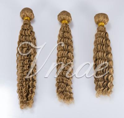 China VMAE European Curly Virgin Hair Fashion Weft Curly Kinky Curly Hair Extensions 14-22 Inch Bundles 60g #27 for sale