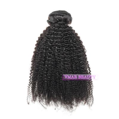 China Afro Wave VAME Drop Shipping On Virgin Hair 18inch 4B Weft Small Curly Textured Hair Bundles Extensions for sale