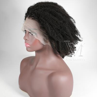 China Short Afro Curly Lace Hair Wigs VMAE Can Be Customized Size 130 150 Curly Full Lace Wigs 100 Color 100 Density Afro Remy Virgin Hair Wigs 4A 4B 4C Full Lace Wigs for sale