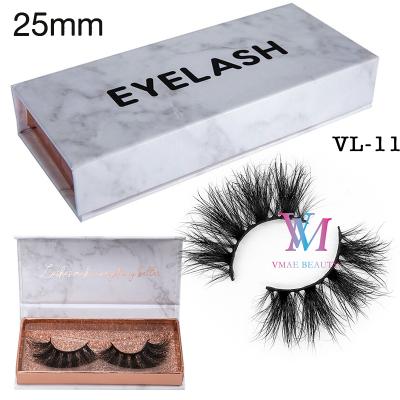 China Luxury Natural Fluffy 3D 5D 25mm Mink Eye Long Fluffy Eyelashes 5D 25MM Mink Eyelashes Mink Eyelashes Extension Long Lashes Extensions for sale