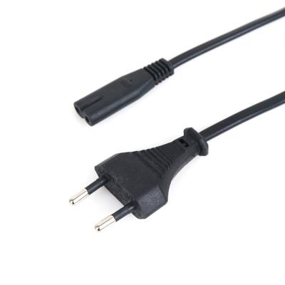 China Residential/General Purpose Euro 2 Pin Power Cord to IEC 60320 C7 Connector (2.5A/250V) for sale