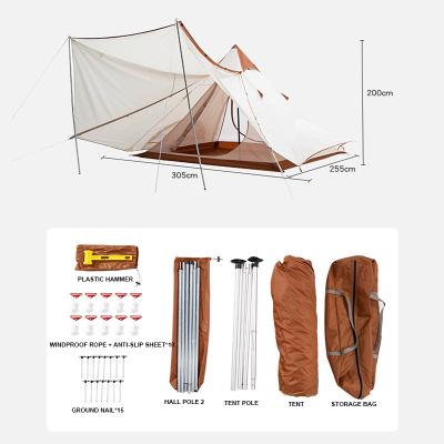 China Waterpoof 2 3 person luxury oxford teepee tent pyramid waterproof bell tent for 2 man boom tent outdoor camping for sale