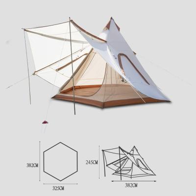 China Diagonal tying type China Suppliers Large Oxford Bell Tent Outdoor Camping Tent Teepee Tent For Sale for sale