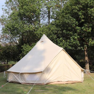 China Waterproof Double Layer Luxury Outdoor Camping Mongolian Yurt Tent For Family Camping for sale