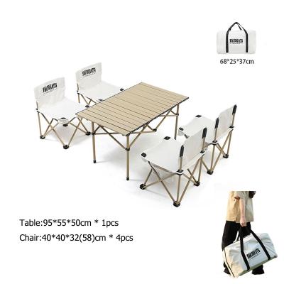 China Easy-carry lightweight aluminum folding table and chair set outdoor portable cheap folding chair for sale