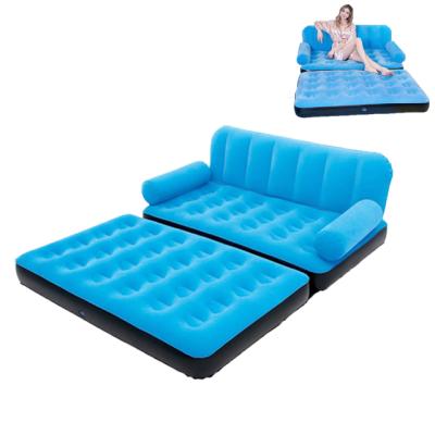 China Wholesale Foldable Instant Inflatable Air Sofa Bed Air Bed Sofa Outdoor Sleep for sale