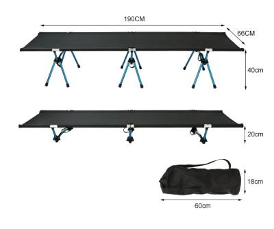 China Ultralight Camp Cot Army Sleeping Cradle Easy Carry Folding Military Foldable Bed For Adults for sale