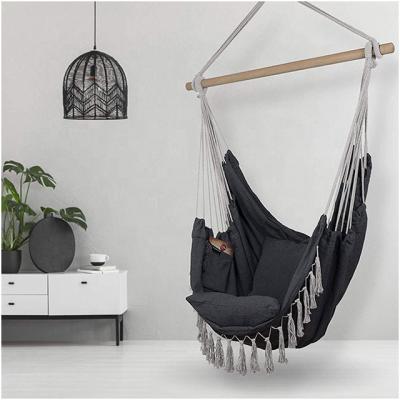 China Amazon Best Selling Modern Outdoor Camping Folding Swing Hammock Chair Kids Play Cotton Hammock Chair for sale