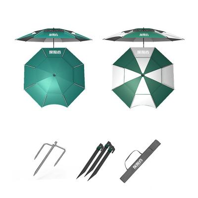 China Waterproof and UV Protection Pole Parasol 50+ Aluminum Outdoor Beach Umbrella with Carry Bag Tilted Device Design Bumbershoot for Fishing Outdoor Camping for sale