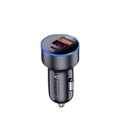 China Mobile Phone Tablet MP3 GPS USB Car Charger 38W QC Fast USB 3.0 Adapter 2 Ports Cigarette Charging Lighter Plug For Huawei Samsung iPhone for sale