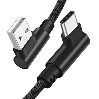 China Right Angle MP3/MP4 Player USB C Cable 90 Degree Universal Data Transfer Cable Charging Cable for sale