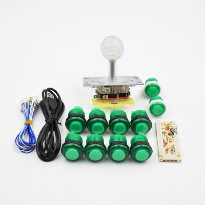 China 1 PC DIY Arcade Kit Zero Delay USB Player Encoder + Japan Sanwa Joystick + Sanwa Buttons for Mame Parts 24mm/28mm for sale