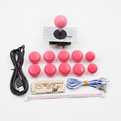 China DIY Arcade Game Arcade Kit Sanwa Joystick Button USB Panel Accessory Kit 24/30mm for sale