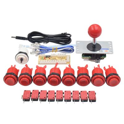 China Hot Sale Arcade Push Buttons Switch Buttons and Joystick DIY Arcade Kit Arcade Buttons Game Machine Parts 30mm for sale